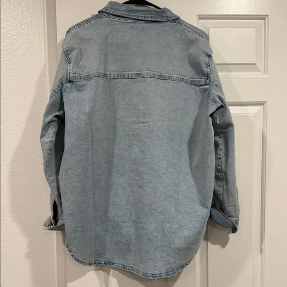 True Religion Light Blue Denim Shirt - Picture 7 of 9